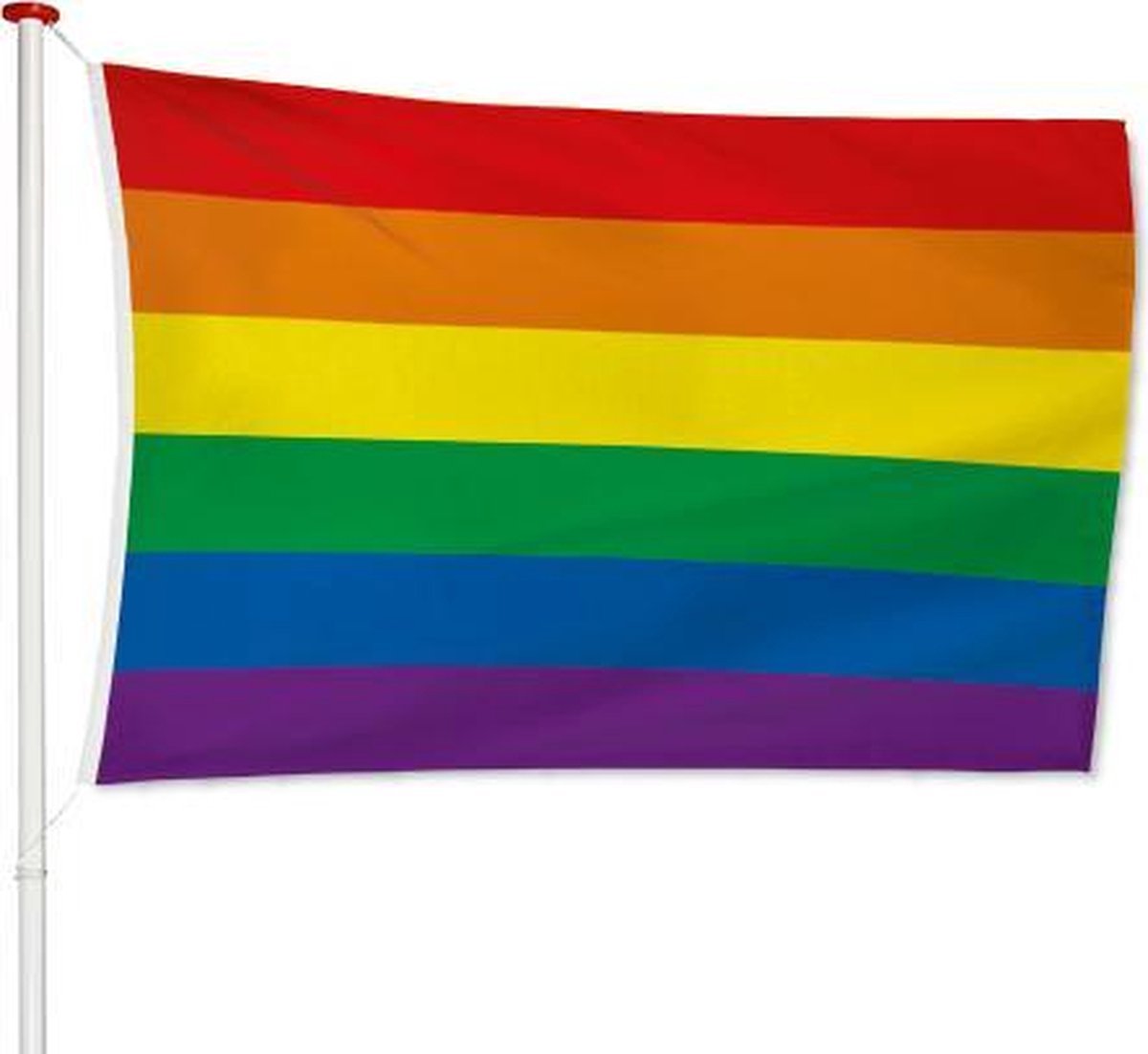 Regenboog Vlag 70x100cm | LGBT Gay Pride Vlag | Rainbow Flag | Regenboogvlag | Regenboog Decoratie